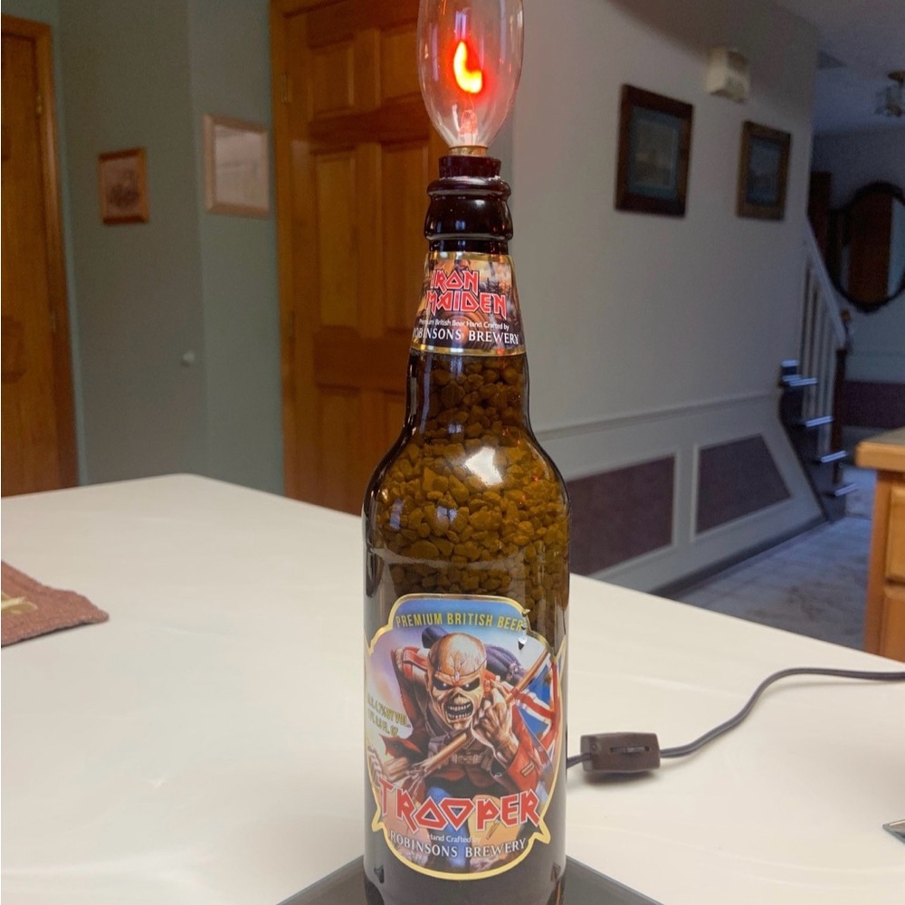 Trooper Beer Bottle Lamp